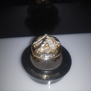 Mlb Diamondbacks Gold and Silver Championship Replica Ring A Memorabilia.